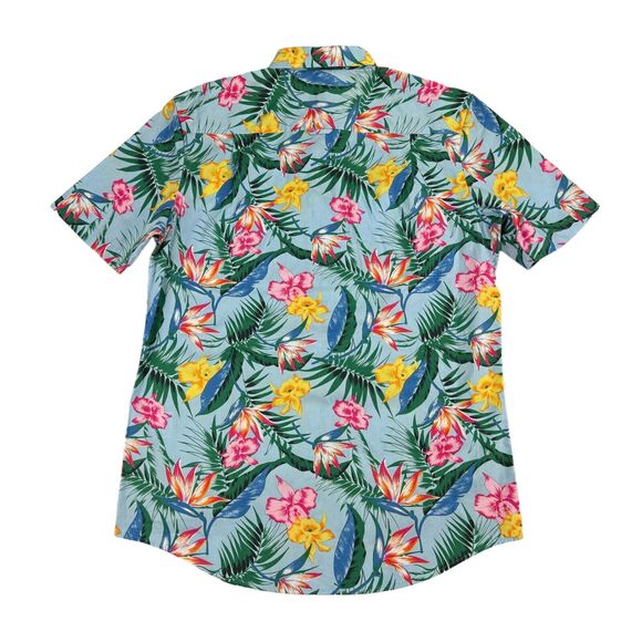 Club Room Mens Benie Classic Fit Tropical Print Button Down Shirt Multicolor S - Picture 3 of 4